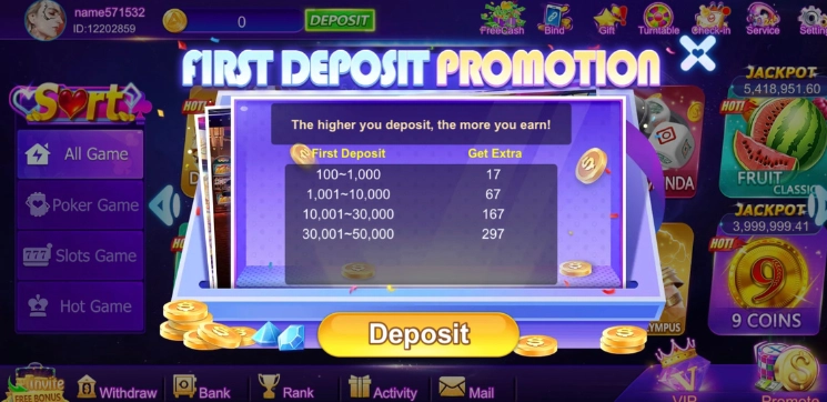 Daily Patti Fist Time Deposit